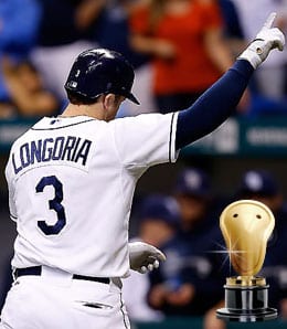 Evan Longoria saved a reporter for the Tampa Bay Rays.