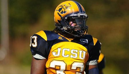 Jovontay Williams is hoping to get drafted out of the Johnson C. Smith Golden Bulls.