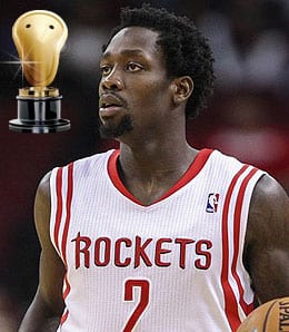 Patrick Beverley put on a dunk show for the Houston Rockets.
