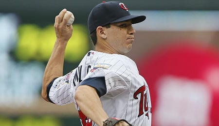 Tommy Milone is trying to stick in the rotation for the Minnesota Twins.