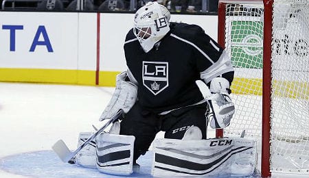Jhonas Enroth is the new backup goalie for the Los Angeles Kings.