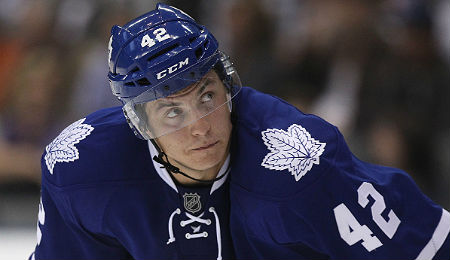 Tyler Bozak continues to play well for the Toronto Maple Leafs.