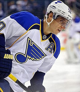 Alexander Steen has added to the injury woes of the St. Louis Blues.