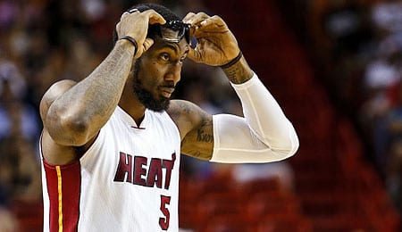 A'mare Stoudemire is playing well for the Miami Heat.