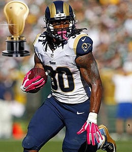 Todd Gurley emerged as one of the best running backs in the league for the St. Louis Rams.