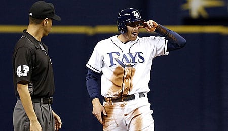 Brad Miller is flashing some power for the Tampa Bay Rays.