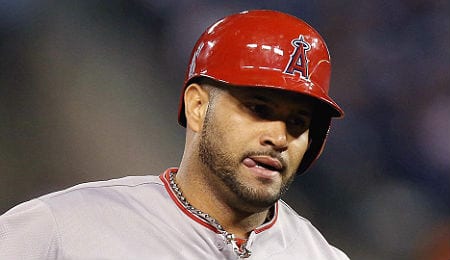 Albert Pujols continues to blaze for the Los Angeles Angels.