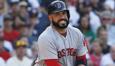Sandy Leon had a great year for the Boston Red Sox.