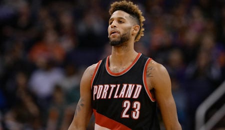 Allen Crabbe is producing points for the Portland Trail Blazers.
