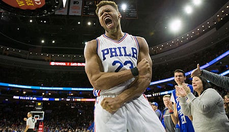 Justin Anderson is providing some intensity for the Philadelphia 76ers.