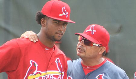 Sandy Alcantara could soon force his way up to the St. Louis Cardinals.