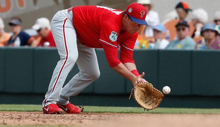 Rhys Hoskins has been promoted by the Philadelphia Phillies.