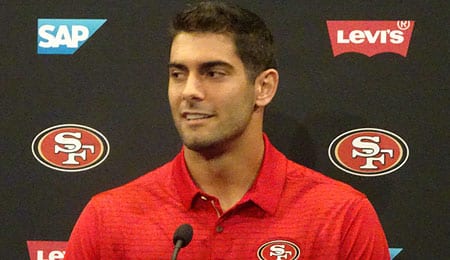 Jimmy Garoppolo will be a big part of the rebuild of the San Francisco 49ers.