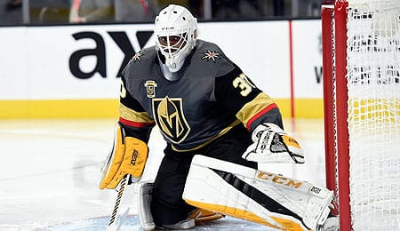 Malcolm Subban is now manning the net for the Vegas Golden Knights.