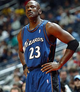 Michael Jordan spent his final two seasons with the Washington Wizards.