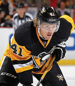 Daniel Sprong has been promoted by the Pittsburgh Penguins.