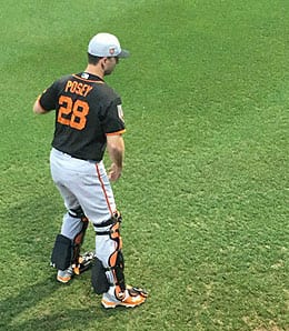 Buster Posey's power has dipped for the San Francisco Giants.
