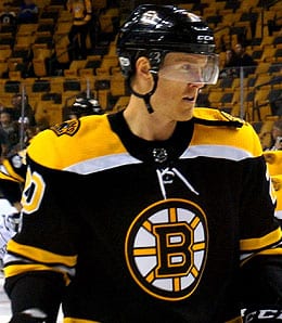 Riley Nash has fit in well on the top line for the Boston Bruins.