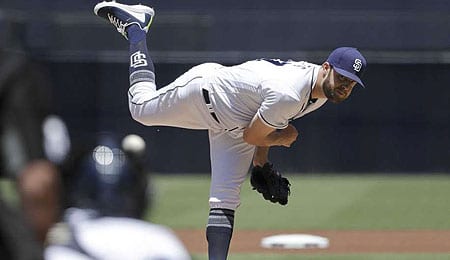Jordan Lyles has moved into the rotation for the San Diego Padres.