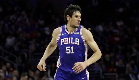 Boban Marjanovic is playing well for the Philadelphia 76ers