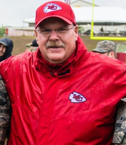 Andy Reid has led the Kansas City Chiefs to the top of the AFC.
