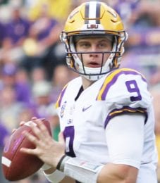 LSU Tiger QB Joe Burrow is expected to go first overall in the 2020 NFL Draft.
