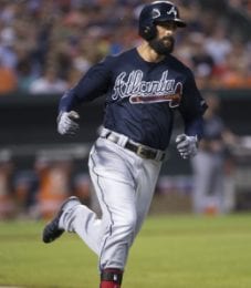 Nick Markakis may get squeezed for PT with the Atlanta Braves.