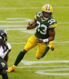 Aaron Jones will drive the Green Bay Packers in the Divisional Round.