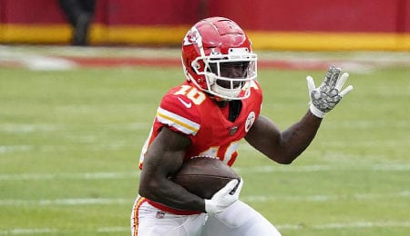 Tyreek Hill scored a crapload of touchdowns for the Kansas City Chiefs this season.