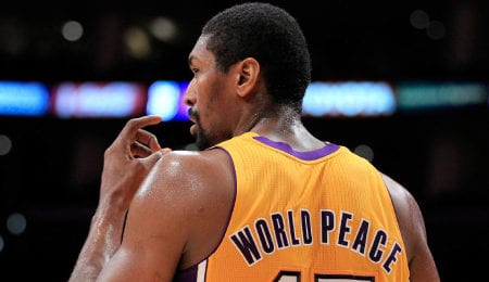 Metta World Peace was a champion with the Los Angeles Lakers.