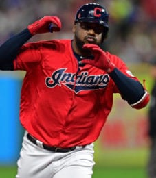 Franmil Reyes is supplying power for the Cleveland Indians.