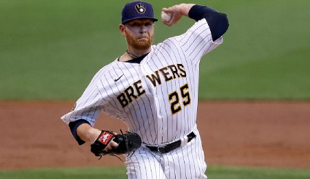 Brett Anderson has been pitching well for the Milwaukee Brewers.