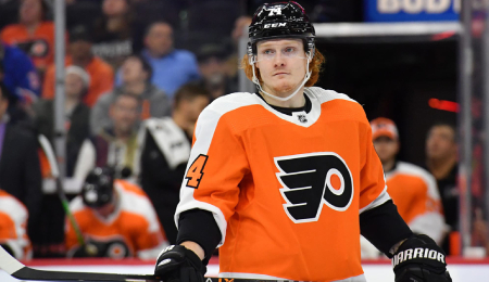 Owen Tippett is playing well for the Philadelphia Flyers.