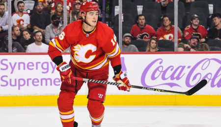 Nikita Zadorov has been piling the points for the Calgary Flames.