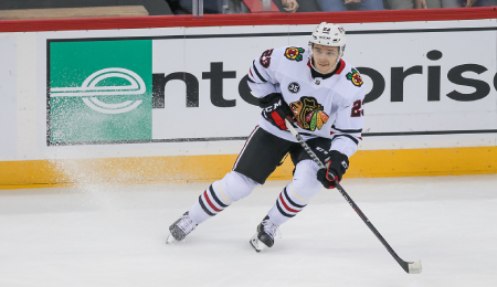 Philipp Kurashev could get a chance to step up for the Chicago Blackhawks.