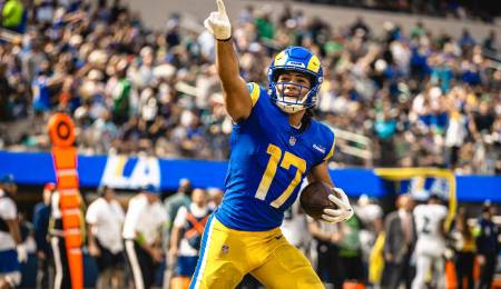 Puka Nacua is tracking towards NFL rookie records for the Los Angeles Rams.