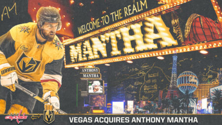 Anthony Mantha has been traded to the Vegas Golden Knights.