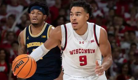 John Tonje is rolling for the Wisconsin Badgers.