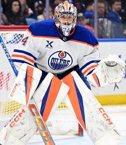 Stuart Skinner has enjoyed a strong playoff run for the Edmonton Oilers.