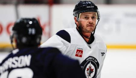 Jonathan Toews is attempting a comeback with the Winnipeg Jets.