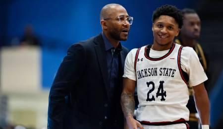Daeshun Ruffin is piling up the points for the Jackson State Tigers.