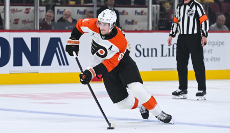 Travis Sanheim continues to be the top defenseman for the Philadelphia Flyers.